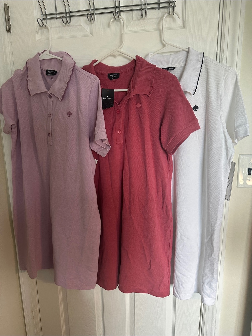 Kate Spade dress all 3 for $200 of Lavender, Rose, White Polo Midi Dress Trio